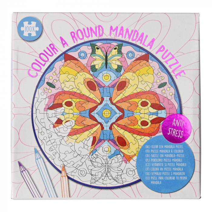 WinsHolland-Set DIY Coloreaza propriul puzzle - mandala- mov [2]