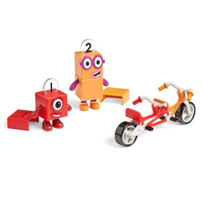 Hand2Mind Set figurine Numberblocks - Aventuri pe bicicleta cu Unu & Doi [2]