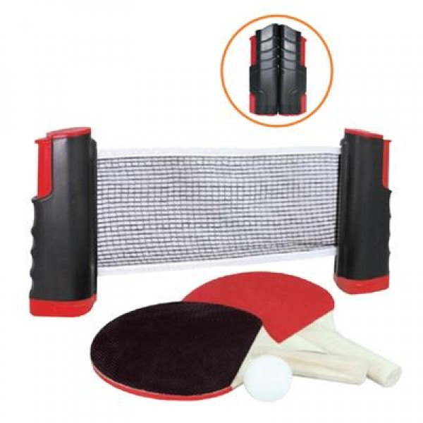 Set fileu telescopic cu 2 palete si minge tenis de masa [1]