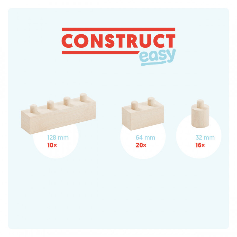 Set gama Construct Easy format din 46 piese, cu piese tip Lego, Walachia [2]