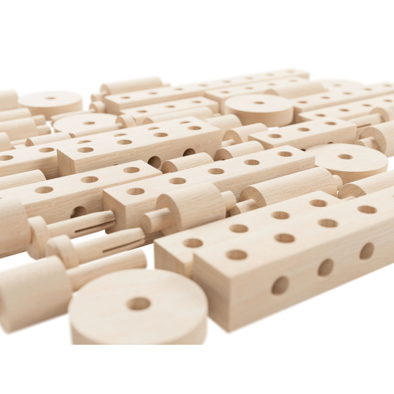 Set gama Construct Mini format din 44 piese, pentru construit masini, animale si alte modele, Walachia [3]