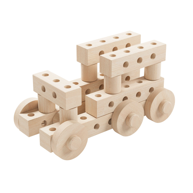 Set gama Construct Mini format din 44 piese, pentru construit masini, animale si alte modele, Walachia [4]