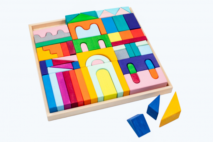 Marc toys-Set Handmade, Constructor din Lemn Didu [2]