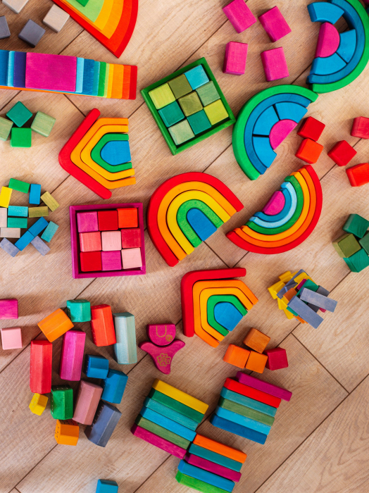 Marc toys-Set Handmade, Cuburi si blocuri in ladita [2]