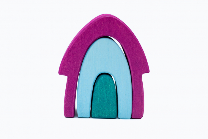 Marc toys-Set handmade Marc toys, Casuta din povesti Bleu [2]