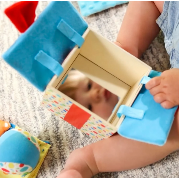 Melissa & Doug-Set jucarii bebe in cutie cadou din lemn [5]