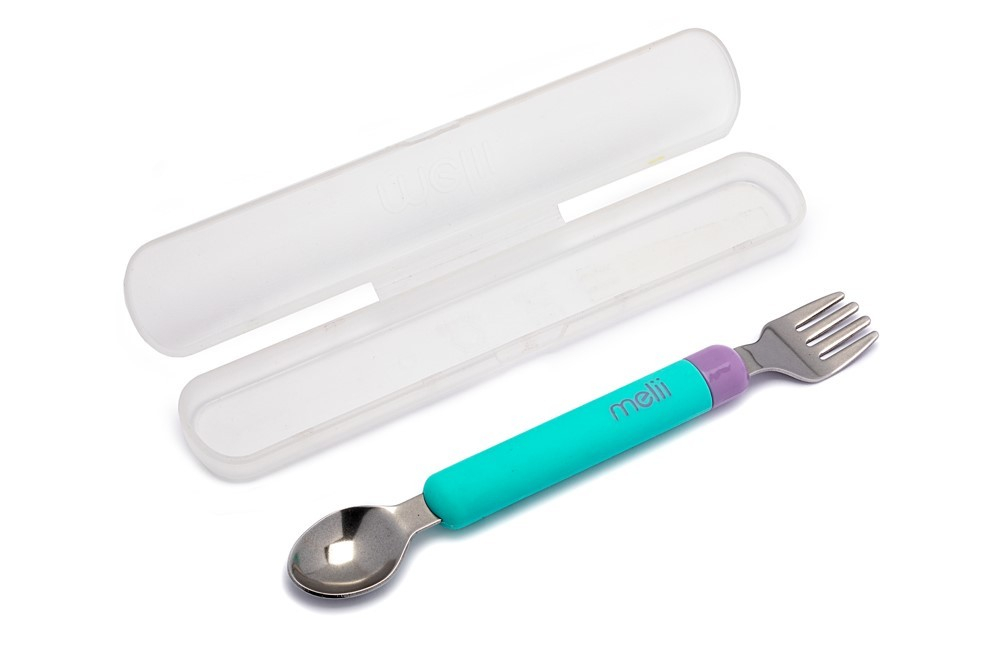 Set Lingurita-Furculita, Melii, Blue&Purple [3]