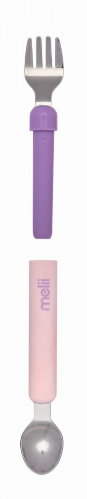 Set Lingurita-Furculita, Melii, Pink&Purple [2]