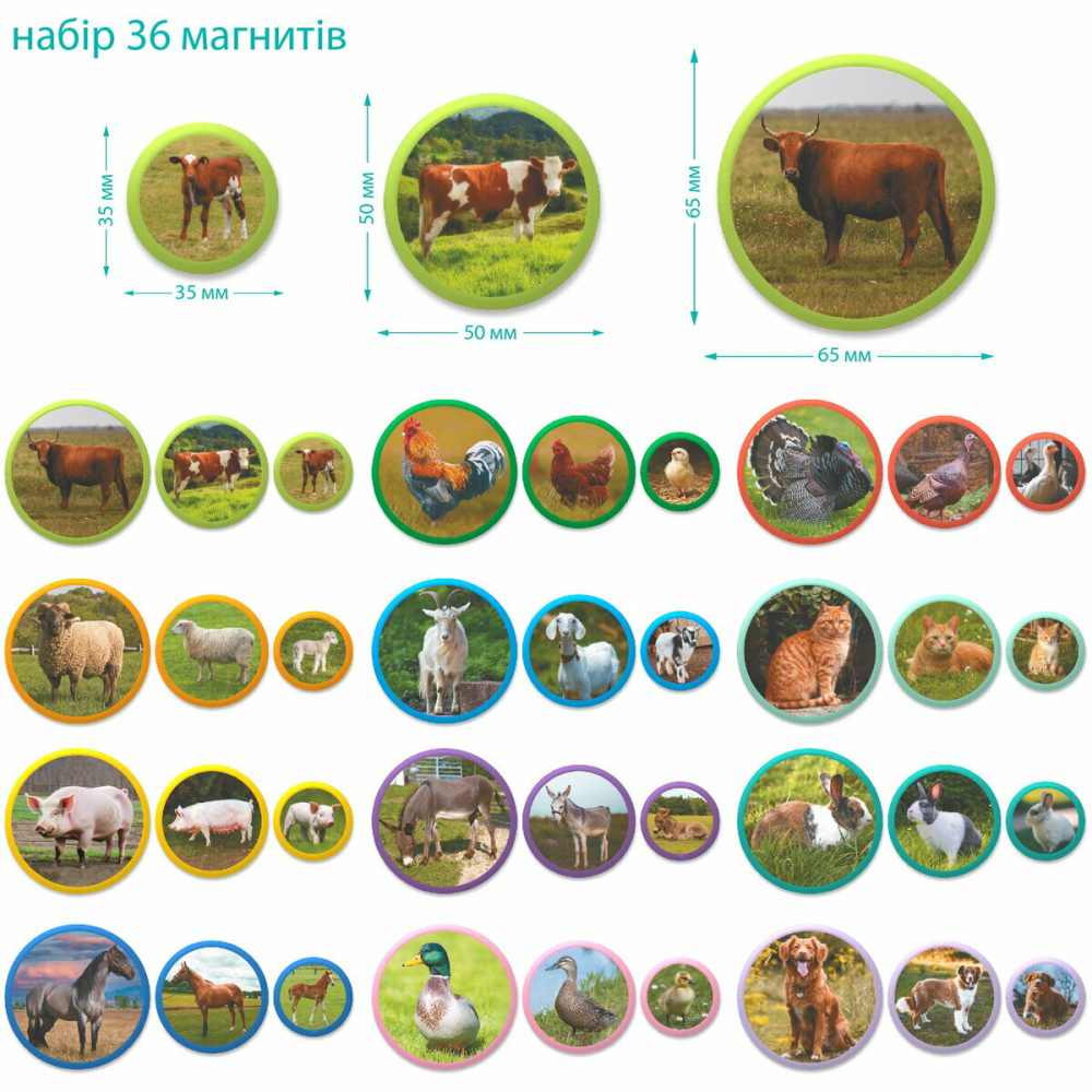 Set magneti Montessori - Animale de la ferma [7]