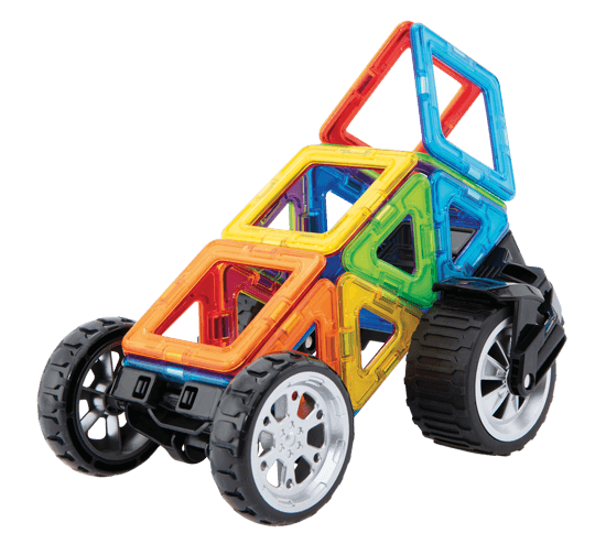 Clics-toys-Set-magnetic-de-construit-Magformers-Vehicule-17-piese [3]