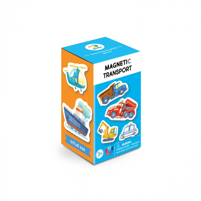 Dodo-Set magnetic - Invat mijloacele de transport in lb. engleza [3]