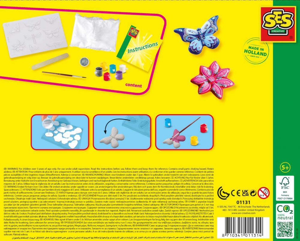SES Creative-Set Mulaj Si Pictura-Fluturi Cu Sclipici [3]