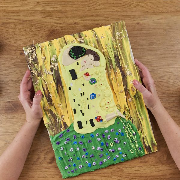 Set pictura 3D cu argila usoara, 30*40cm - Kiss [2]