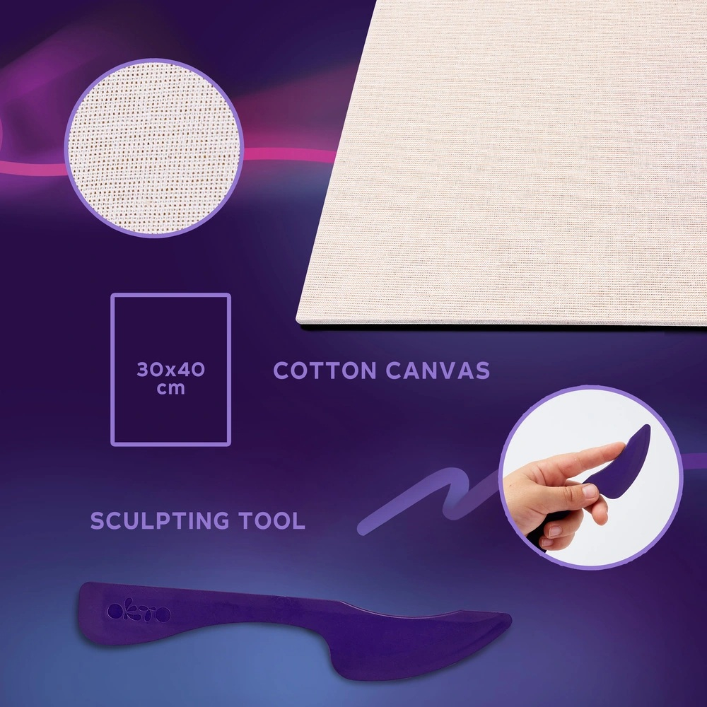 Okto-Set pictura 3D cu argila usoara, 30*40cm - London City [2]