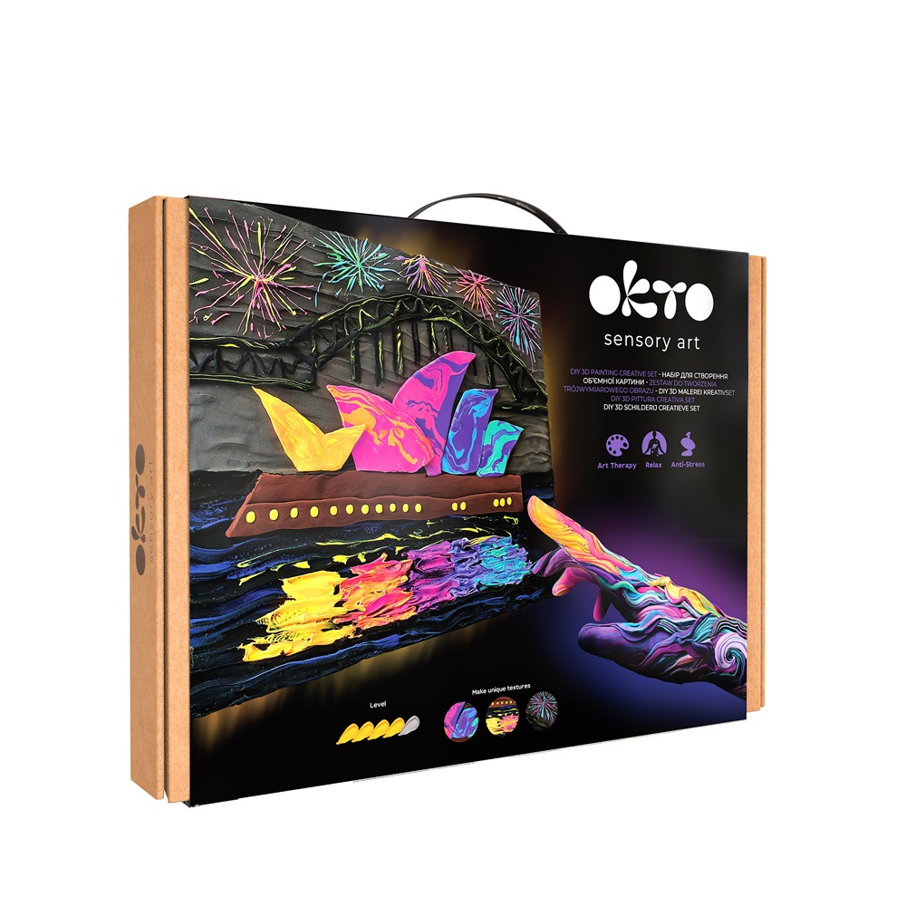Okto-Set pictura 3D cu argila usoara, 30*40cm - Sydney Opera House [1]