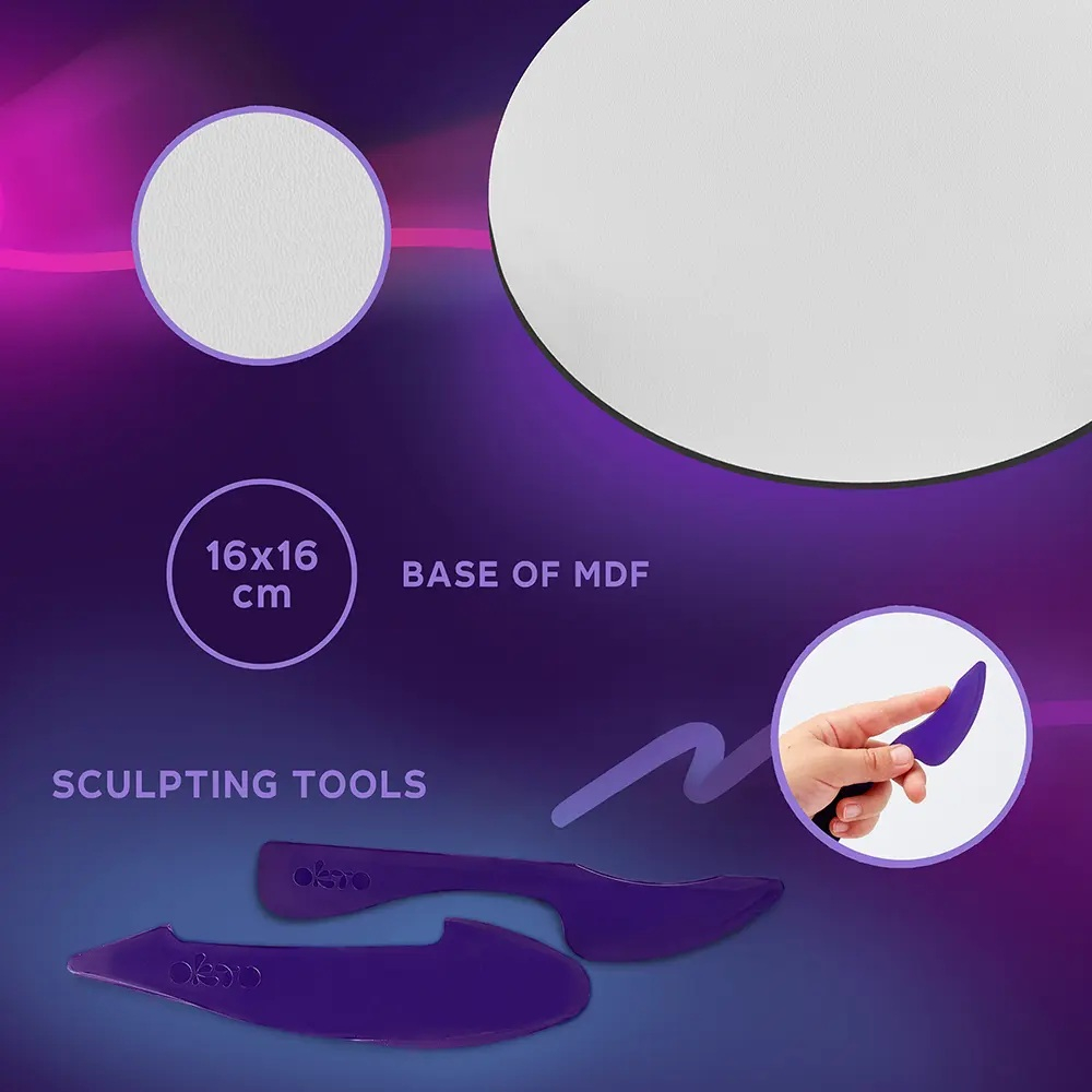 Set pictura 3D cu argila usoara, Nature - Macaw [4]