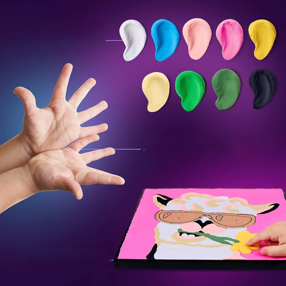 Set pictura cu argila usoara, 29*29 cm - Lama [4]