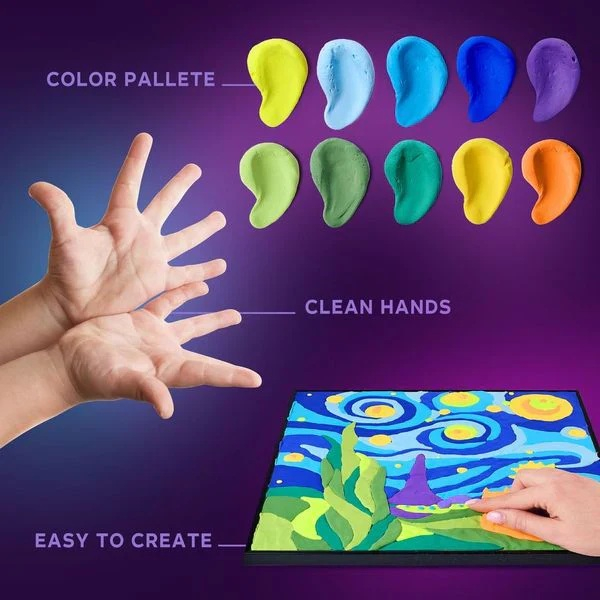 Okto-Set pictura cu argila usoara, 29*29 cm - Little Prince Night [4]