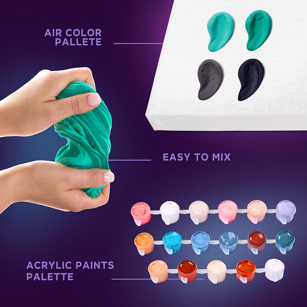 Okto-Set pictura si modelare 3D cu argila usoara, 30*40 cm - Fashion Corgi [4]