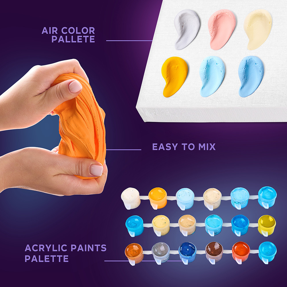 Okto-Set pictura si modelare 3D cu argila usoara, 30*40 cm - Greetings from Paris [4]