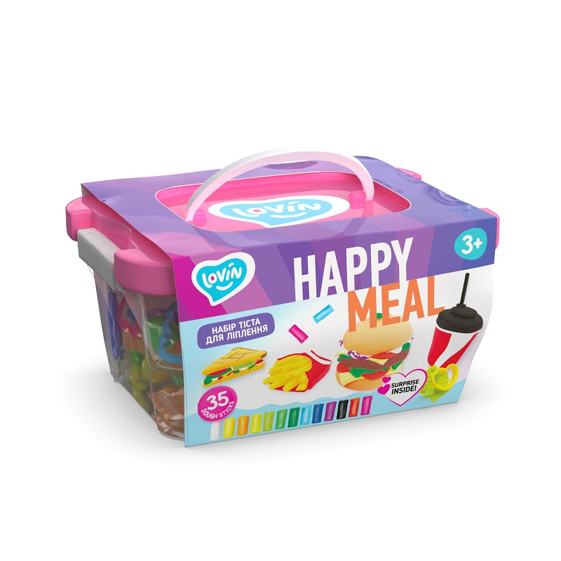Okto-Set plastilina 100% ECO, Lovin'Do, Happy Meal Box [1]