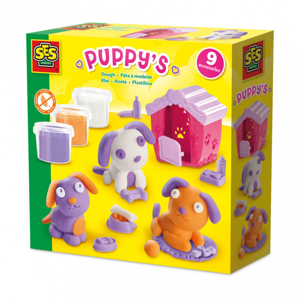 SES Creative-Set Plastilina Catelusi [1]