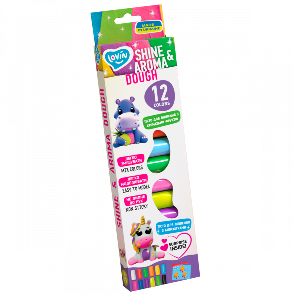 Okto-Set plastilina Lovin 12pcs*15gr - Shine&Aroma [1]