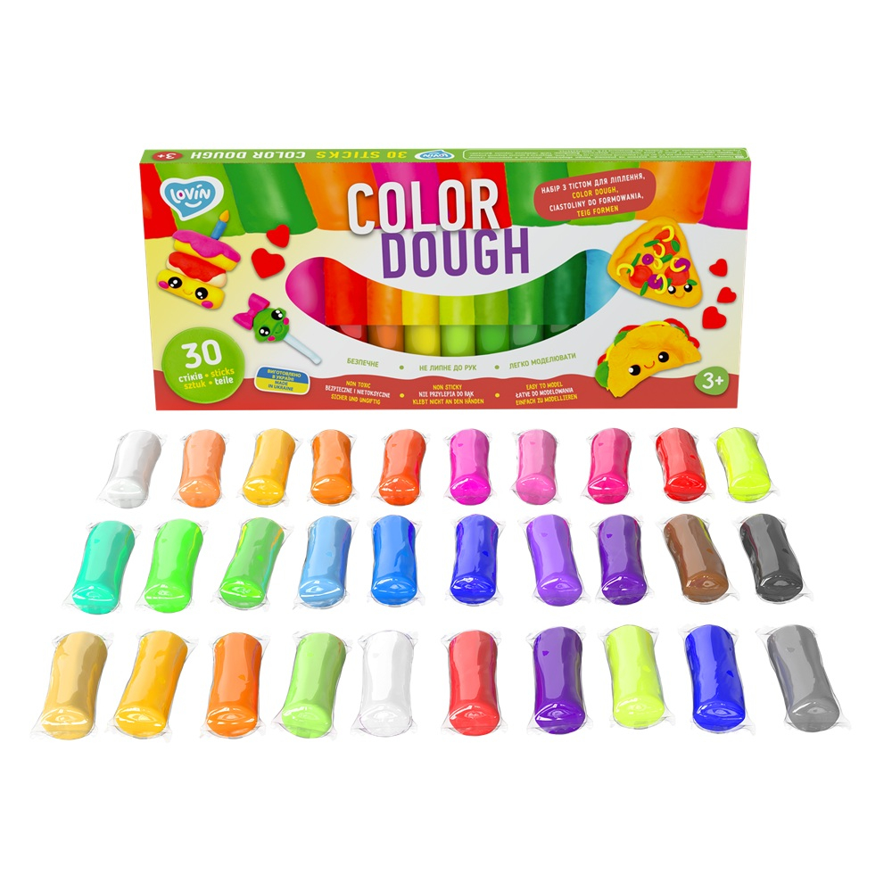 Okto-Set plastilina Lovin 30 pcs*15gr - Color Dough [2]