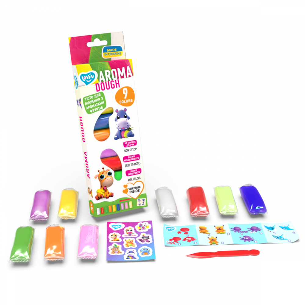 Okto-Set plastilina Lovin 9pcs*15gr - Aroma [2]