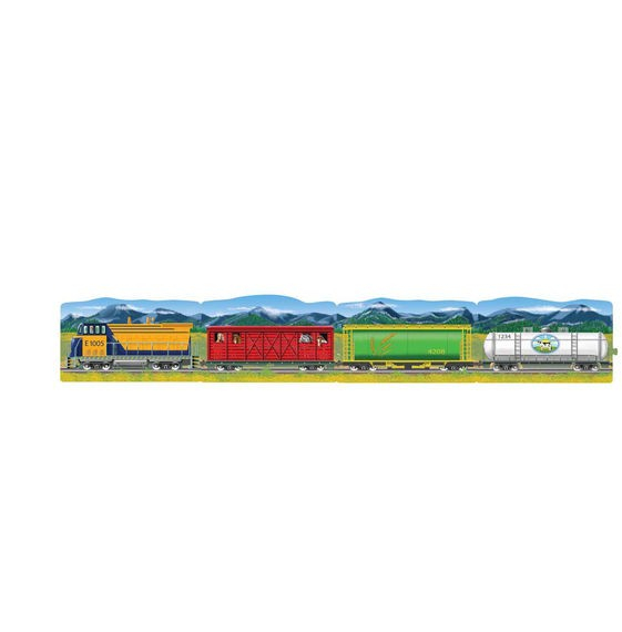 Melissa & Doug Set puzzle podea conectabile Trenuri Melissa and Doug [2]