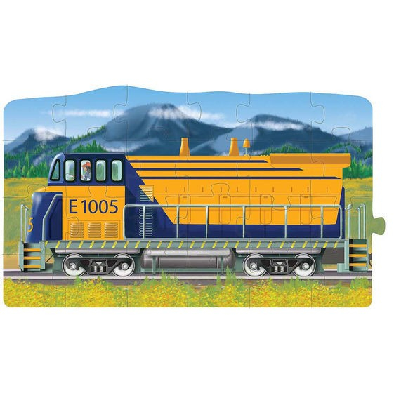 Melissa & Doug Set puzzle podea conectabile Trenuri Melissa and Doug [5]