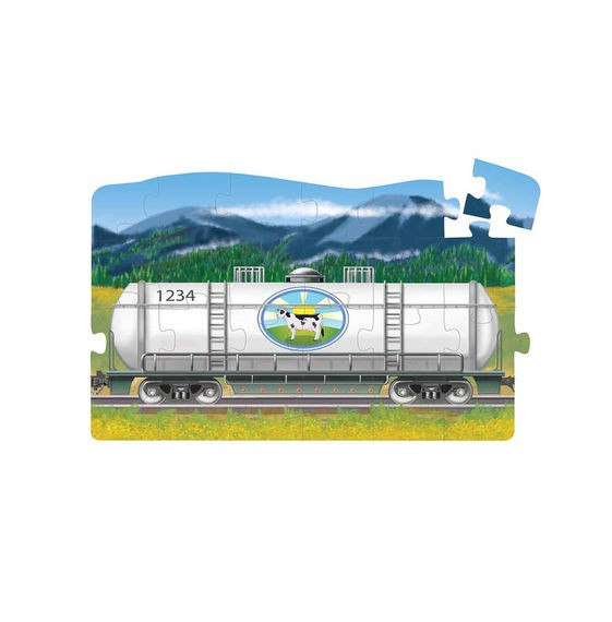 Melissa & Doug Set puzzle podea conectabile Trenuri Melissa and Doug [3]
