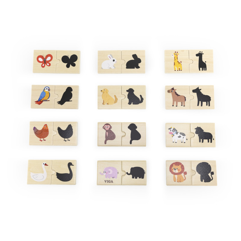 Set puzzle Potriveste umbra, Viga [1]