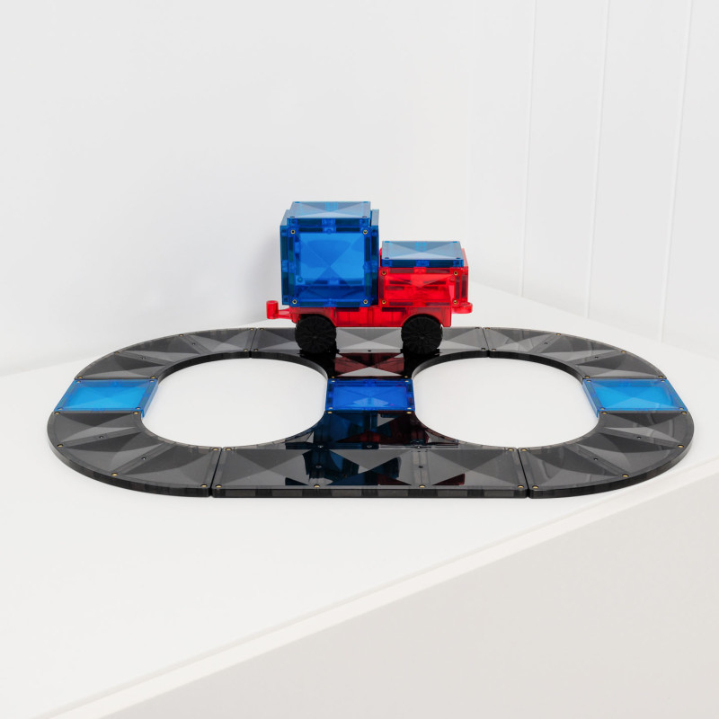 Set Ramps & Intersections Connetix, 16 Piese – Rampe Magnetice si Intersectii, Accesorii STEM pentru Constructii Avansate [3]