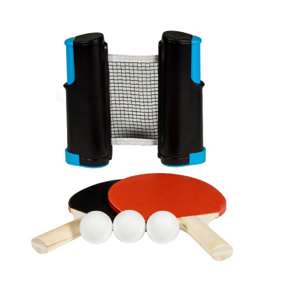 Set tenis de masa cu palete mingi si fileu extensibil SportX [1]