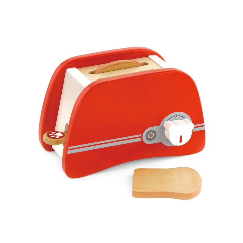 Set Toaster din Lemn VIGA – Jucărie Educativă pentru Copii, Ideală pentru Joc de Rol și Dezvoltarea Abilităților Motorii [4]
