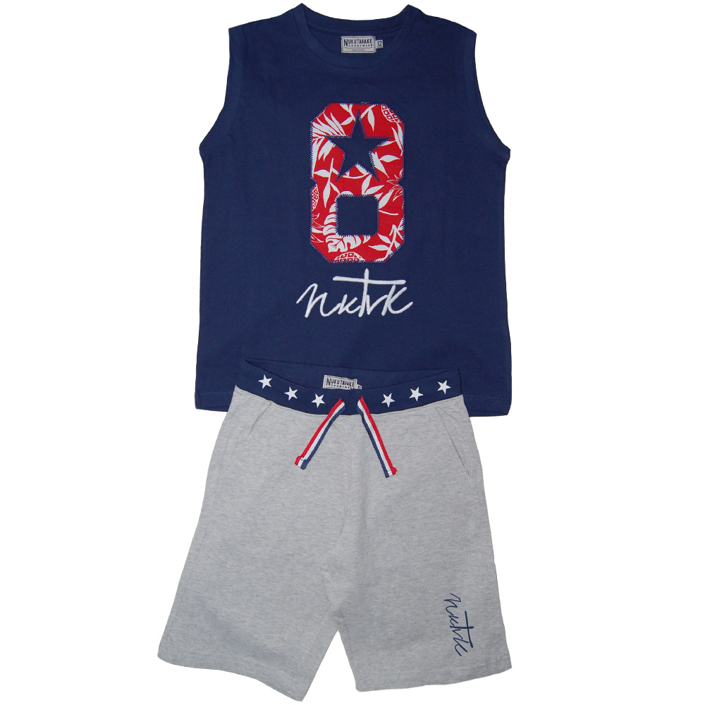 Set tricou fara maneci si pantaloni scurti (6619), 12 ani / 152 cm [1]