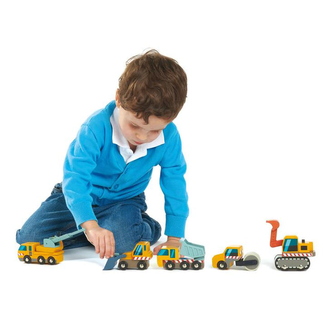 Set vehicule de salvare, din lemn premium - Emergency Vehicles - 5 piese - Tender Leaf Toys [2]