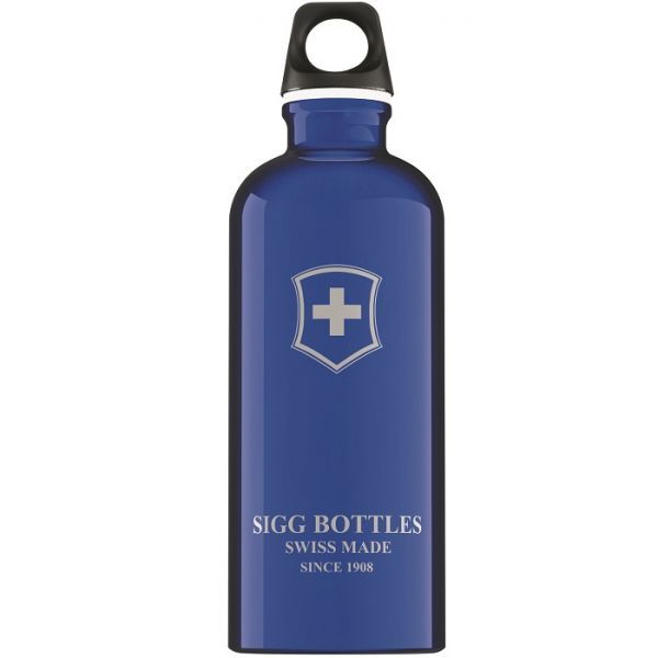 SIGG Bidon din aluminiu SWISS EMBLEM DARK BLUE 0.6l [1]
