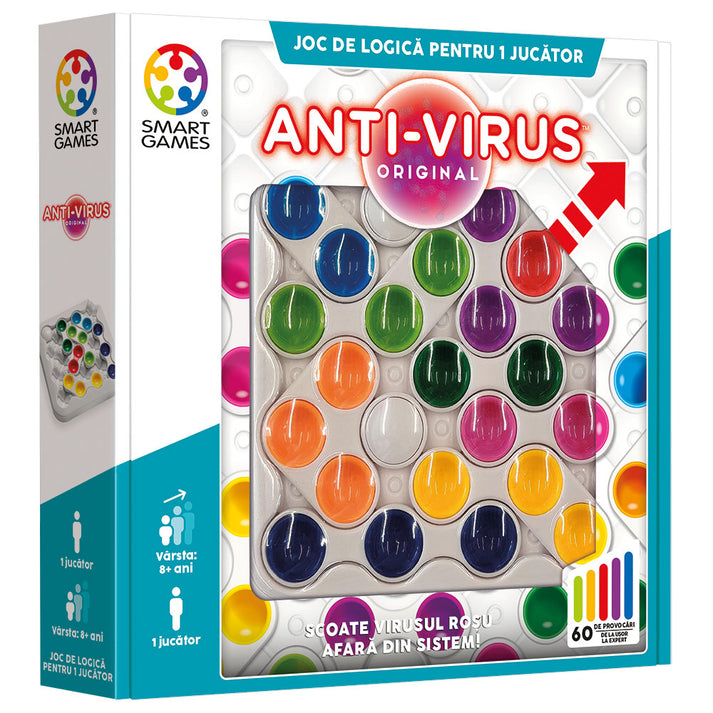Smart Games - Anti-Virus Original, joc de logica cu 60 de provocari, 8+ ani, editie lb. Romana [1]