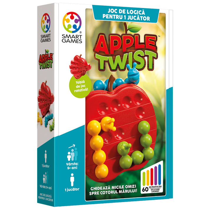 Smart Games - Apple Twist, joc de logica cu 60 de provocari, 5+ ani, editie lb. Romana [1]