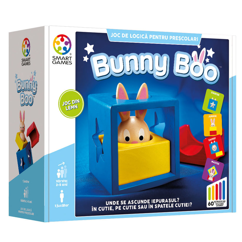 Smart Games - Bunny Boo, joc de logica cu 60 de provocari, 2+ ani, editie lb. Romana [1]