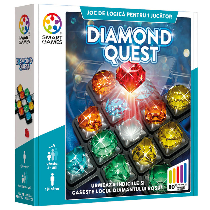 Smart Games - Diamond Quest, joc de logica cu 80 de provocari, 8+ ani, editie lb. Romana [1]