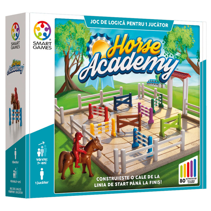 Smart Games-Smart Games - Horse Academy, joc de logica cu 80 de provocari, 7+ ani, editie lb. Romana [1]