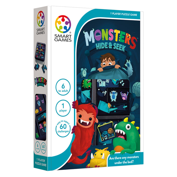 Smart Games-Smart Games - Monster Hide & Seek, joc de logica cu 60 de provocari, 6+ ani, editie internationala [1]
