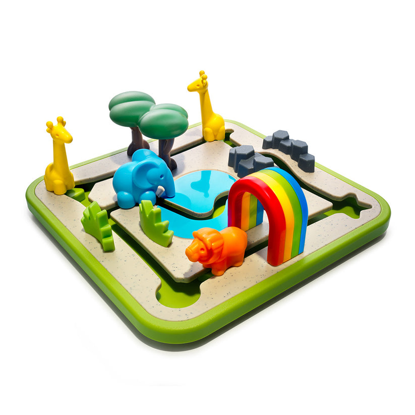 Smart Games - Safari Park Jr., joc de logica cu 60 de provocari, 3+ ani, editie lb. Romana [1]