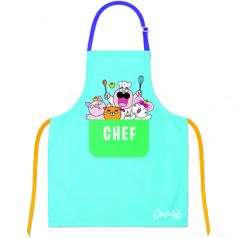 Chefclub kids-Sort de bucatarie pentru copii albastru, Chefclub Kids [2]