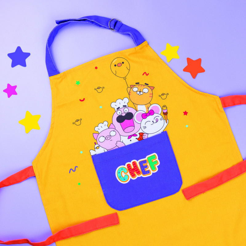 Sort de bucatarie pentru copii galben, Chefclub Kids [2]