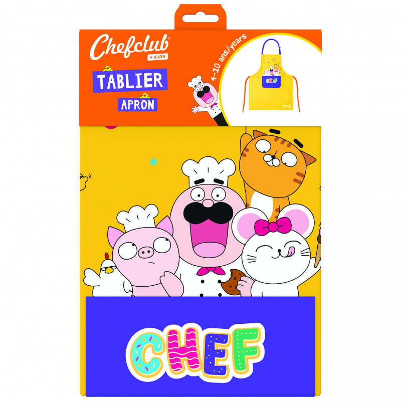 Sort de bucatarie pentru copii galben, Chefclub Kids [1]