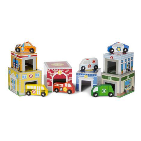 Melissa & Doug Sortator de forme Piramida cu masinute [3]